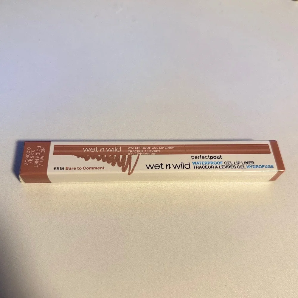 Wet n Wild Perfect Pout Waterproof Gel Lip Liner 651B Bare to Comment Nude Brown